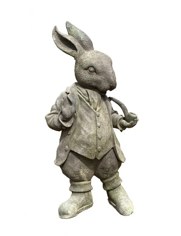 Mad Hatter Rabbit Sproutwell Decor, Rabbit Garden Statues Australia