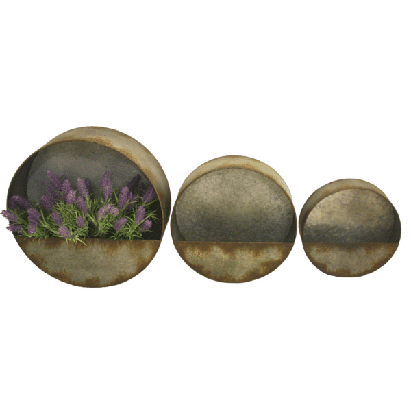 Set of 3 Nested Elemental Wall Planters