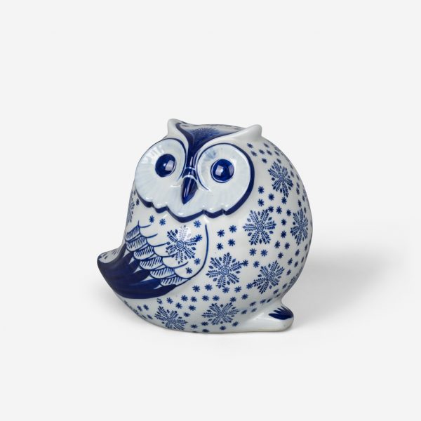 owl ceramic blue PE1034