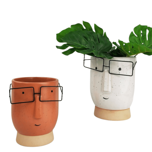 Blake with Glasses Tall Planter