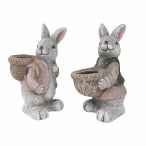 Bunny with Basket Planter