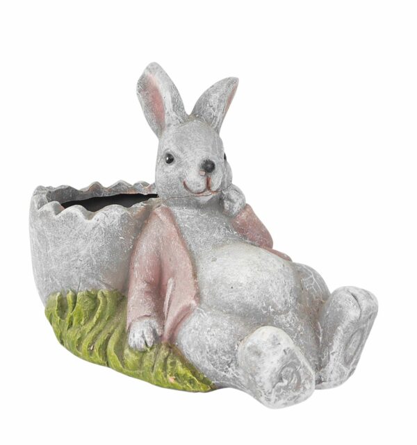 Bunny with Egg Shell Planter
